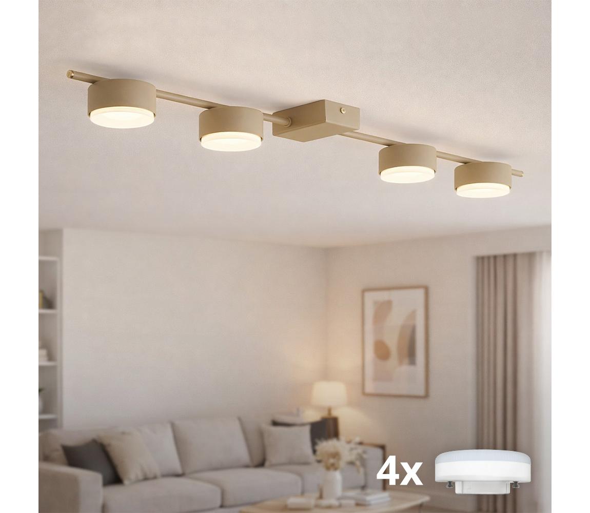 BRILAGI - LED RGB Stm. bodové svítidlo MONO 4xGX53/14W/230V Wi-Fi Tuya béžová BG4579+4xIM1490