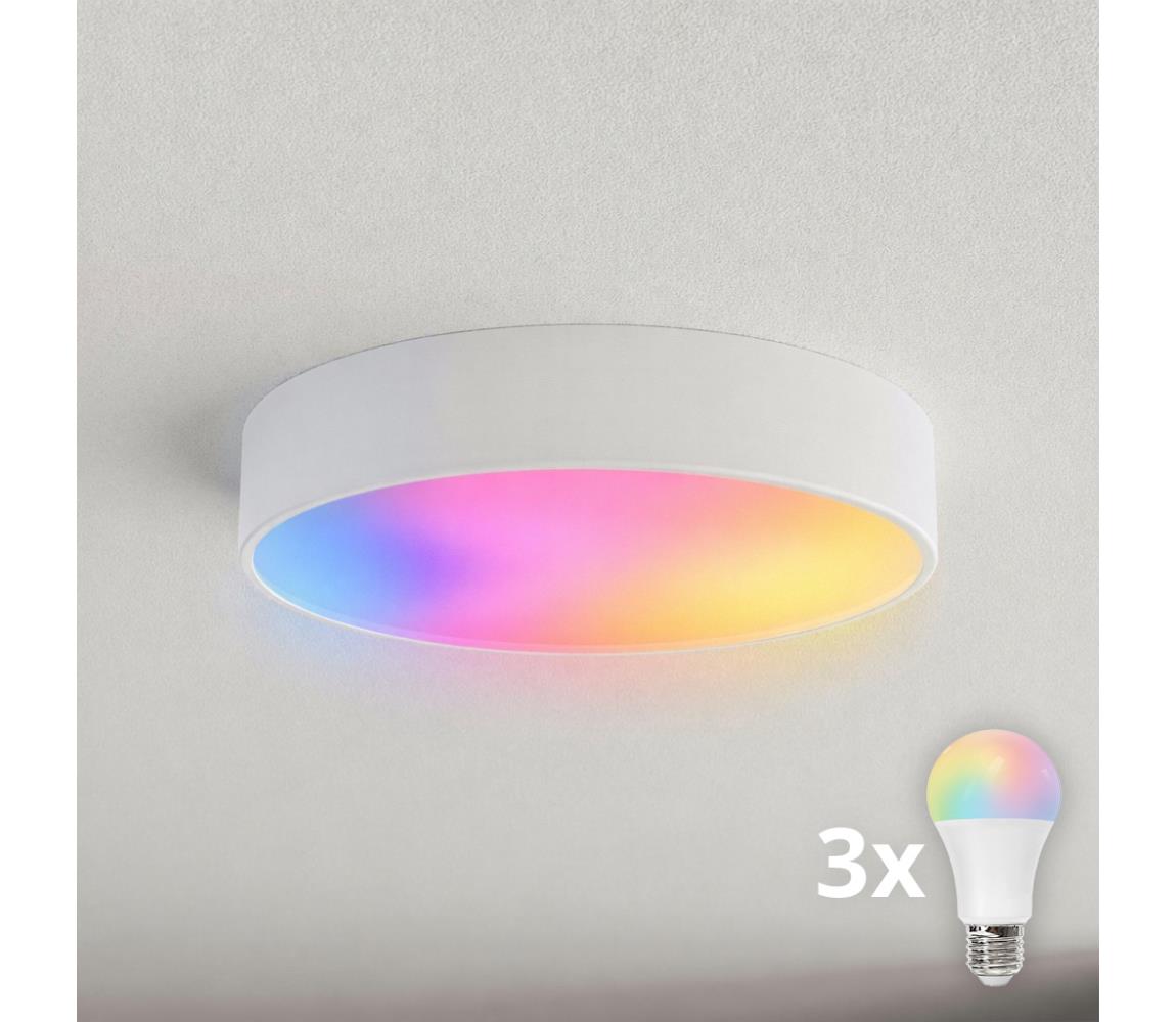BRILAGI - LED RGBW Stmívatelné stropní svítidlo CLARE 3xE27/12W/230V bílá BG0571+3xAI0819