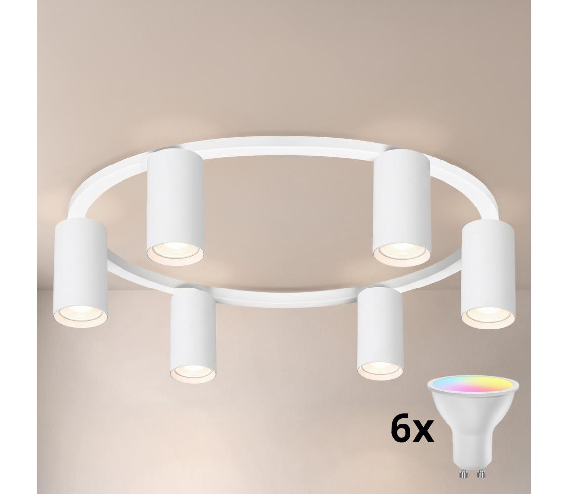 Brilagi - LED RGBW Stmívatelné stropní svítidlo SELE 6xGU10/6,5W/230V bílá BG5286+AI2323
