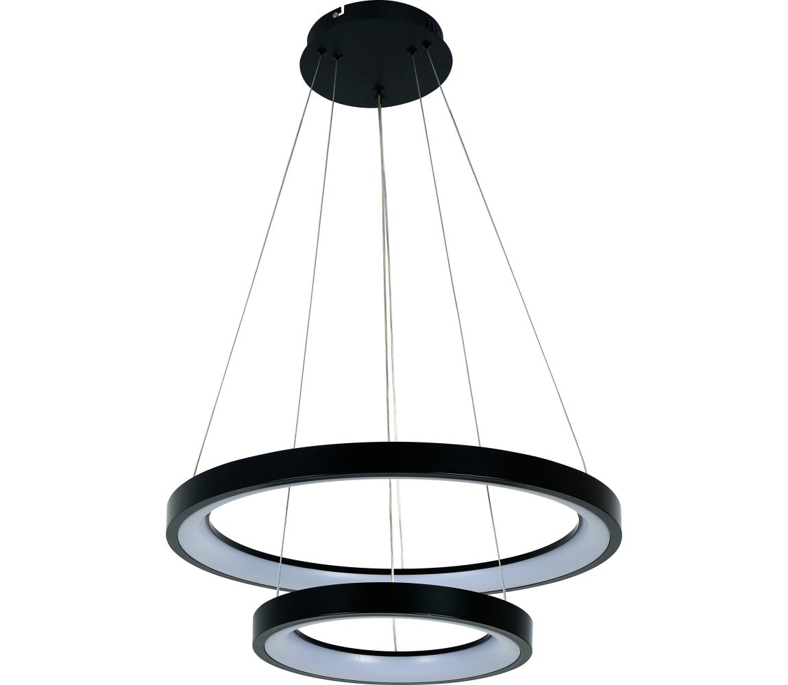 Brilagi - LED Stmív. lustr na lanku FALCON SLIM LED/68W/230V pr. 50 cm černá +DO BRDX1330-2/CR