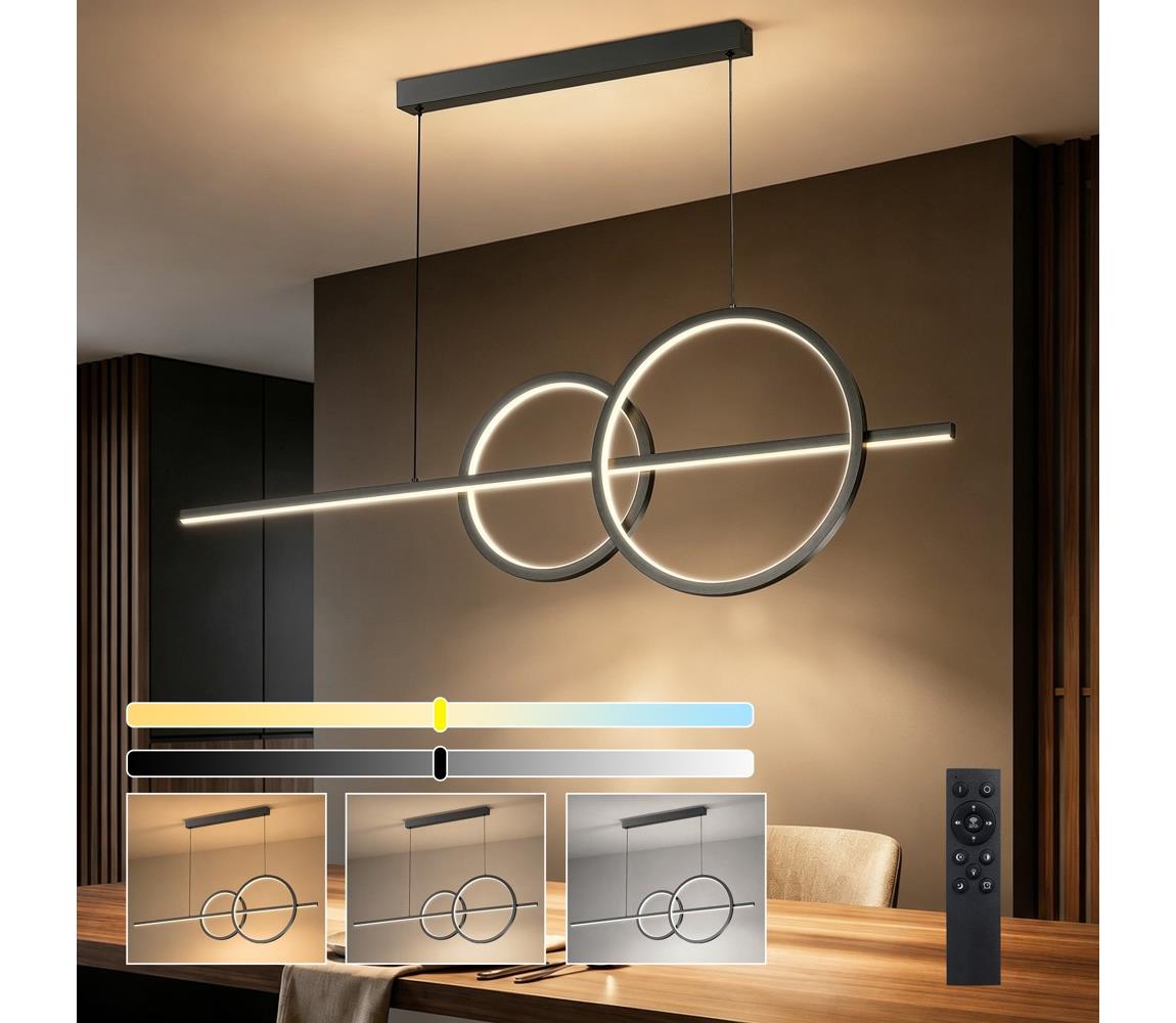 BRILAGI - LED Stmív. lustr na lanku SIGNATURE LED/53W/230V 120 cm černá + DO BRI1133