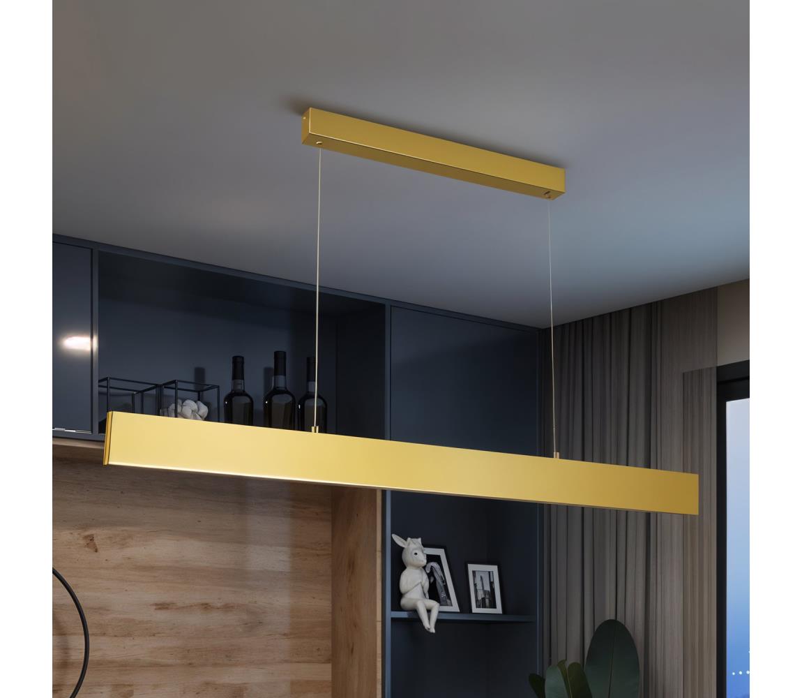 Brilagi - LED Stmív. lustr na lanku SLIMLINE LED/40W/230V 3000-6000K zlatá + DO BRI157