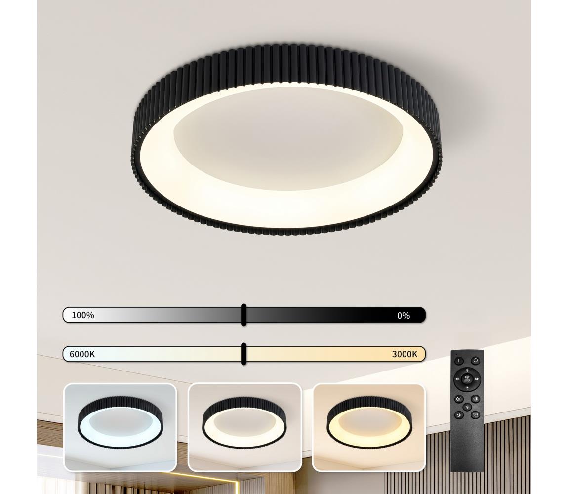 Brilagi - LED Stmív. stropní svítidlo FALCON MODERN LED/54W/230V 60 cm černá +DO BRI501