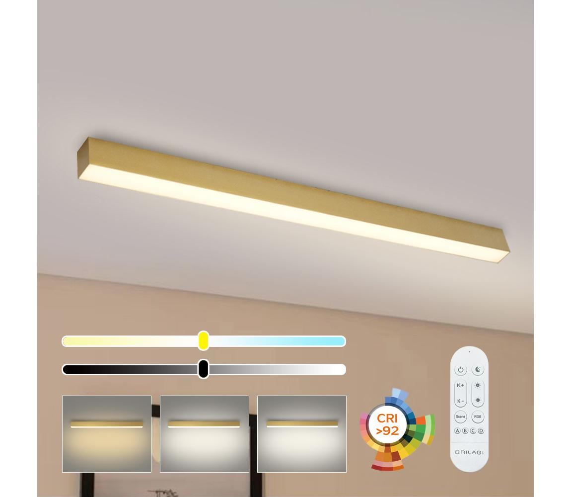 Brilagi - LED Stmív. stropní svítidlo SLEEKLINE LED/40W/230V Wi-Fi Tuya zlatá+DO BRI470