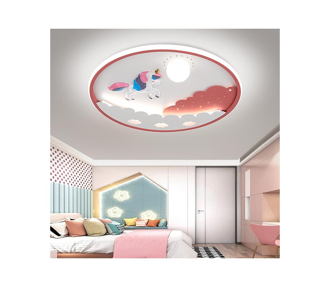 Brilagi -LED Stmívat. dětské stropní svítidlo UNICORN LED/68W/230V 3000-6000K+DO BR1395-1