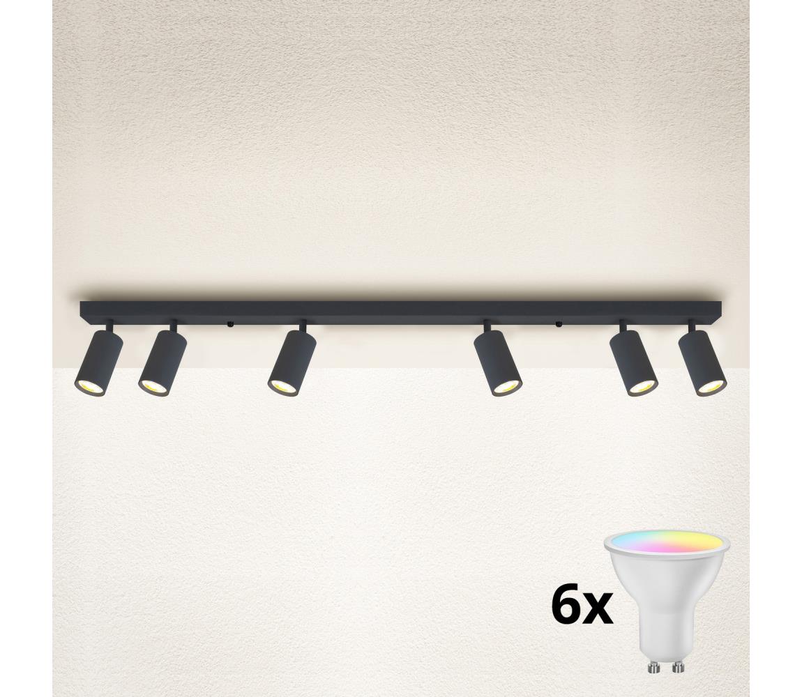 Brilagi - LED Stmívatelné bodové svítidlo SELE 6xGU10/6,5W/230V antracit BG1634+AI2320