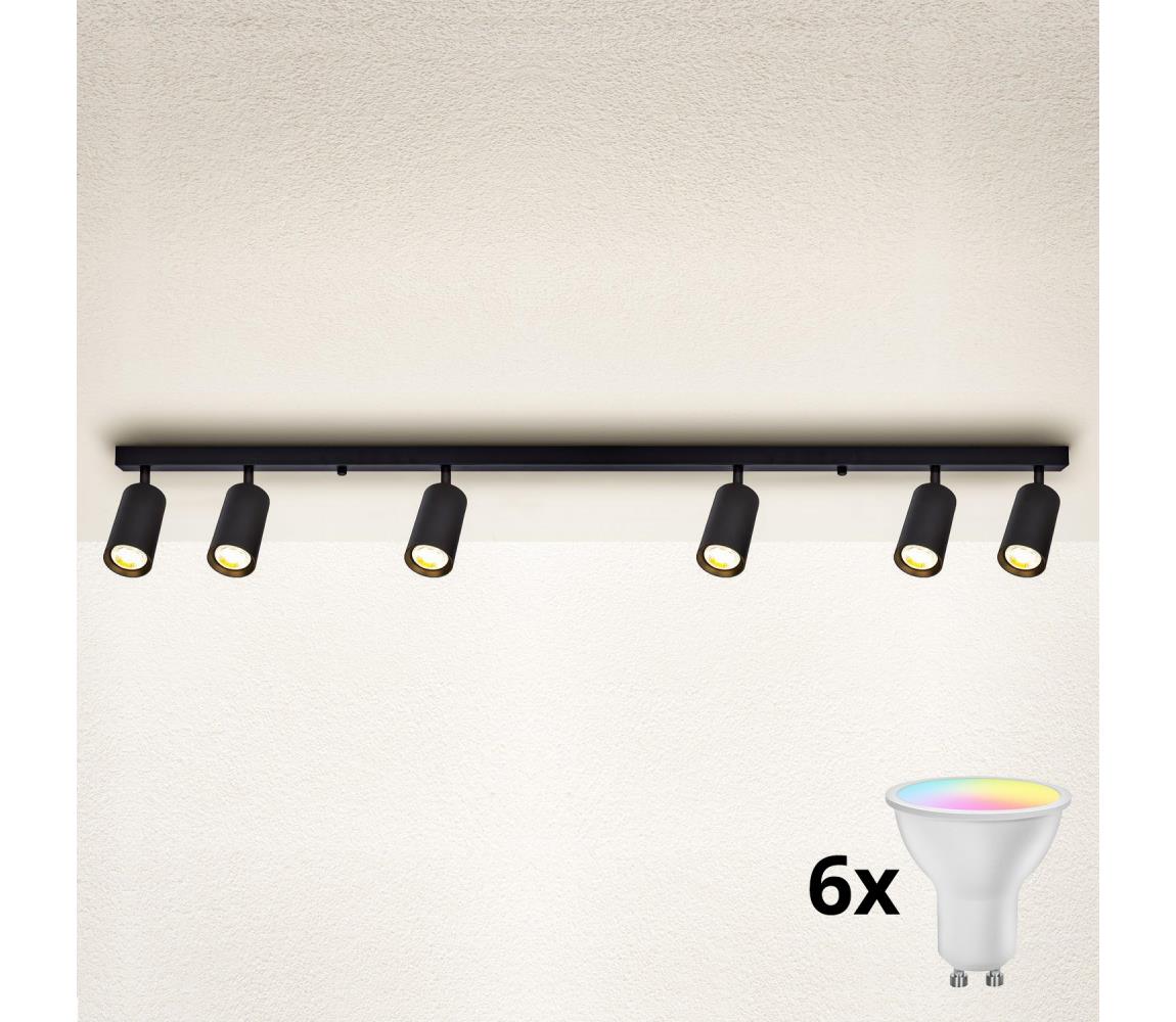 Brilagi - LED Stmívatelné bodové svítidlo SELE 6xGU10/6,5W/230V černá BG0628+AI2320