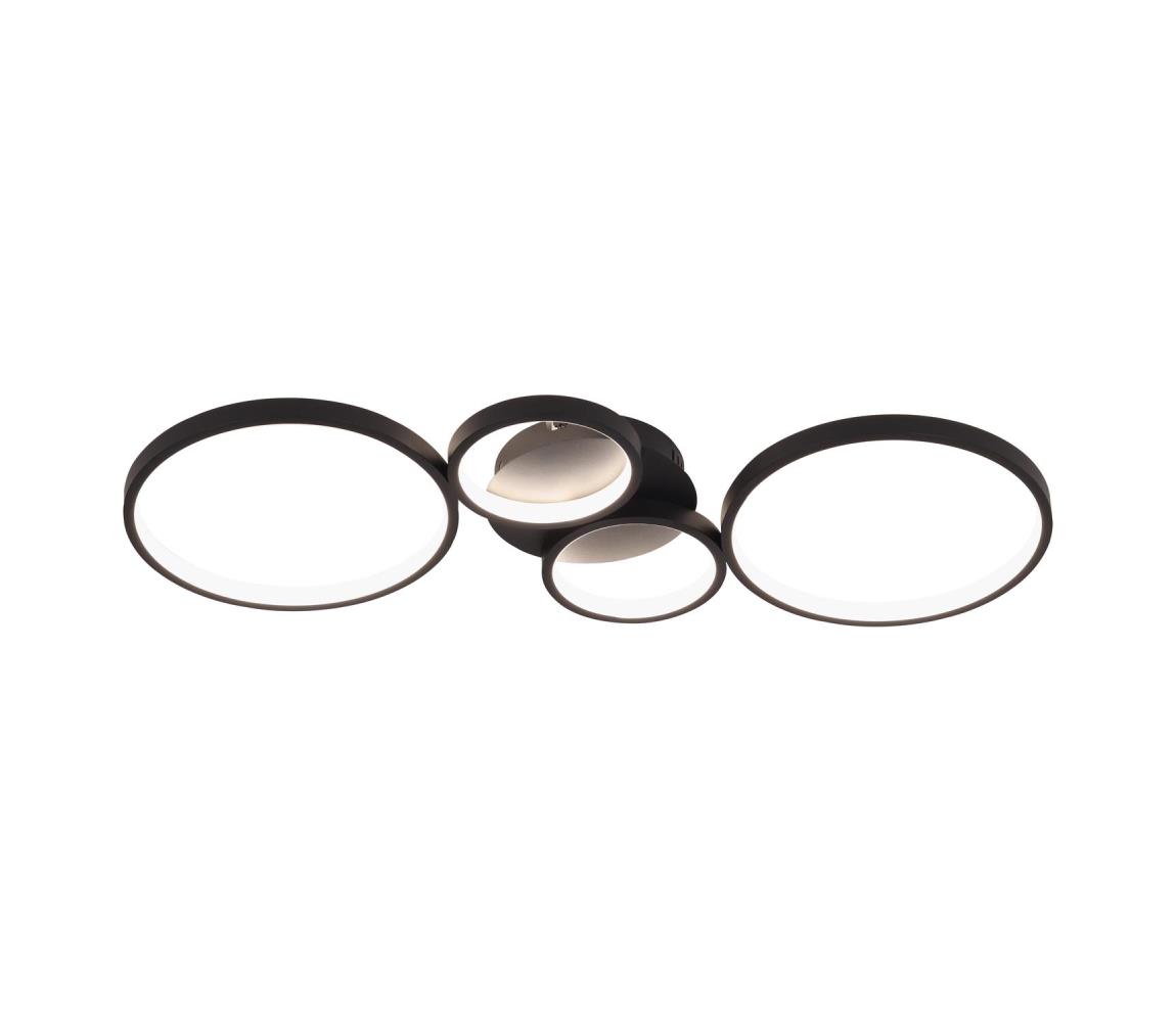 Brilagi - LED Stmívatelné stropní svítidlo RINGO LED/34W/230V černá + DO BR25115