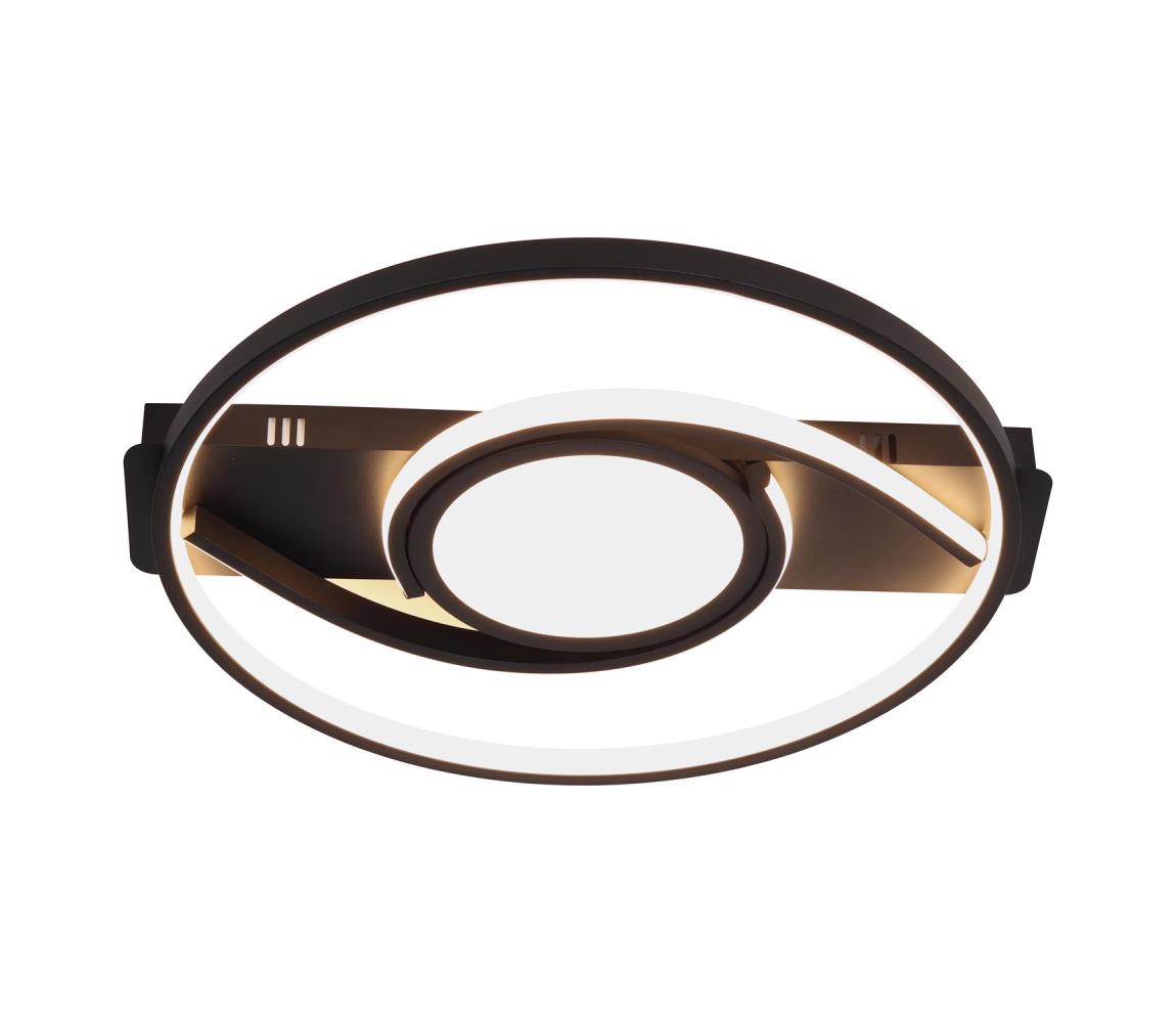 Brilagi - LED Stmívatelné stropní svítidlo TWIRL LED/38W/230V černá + DO BR25067