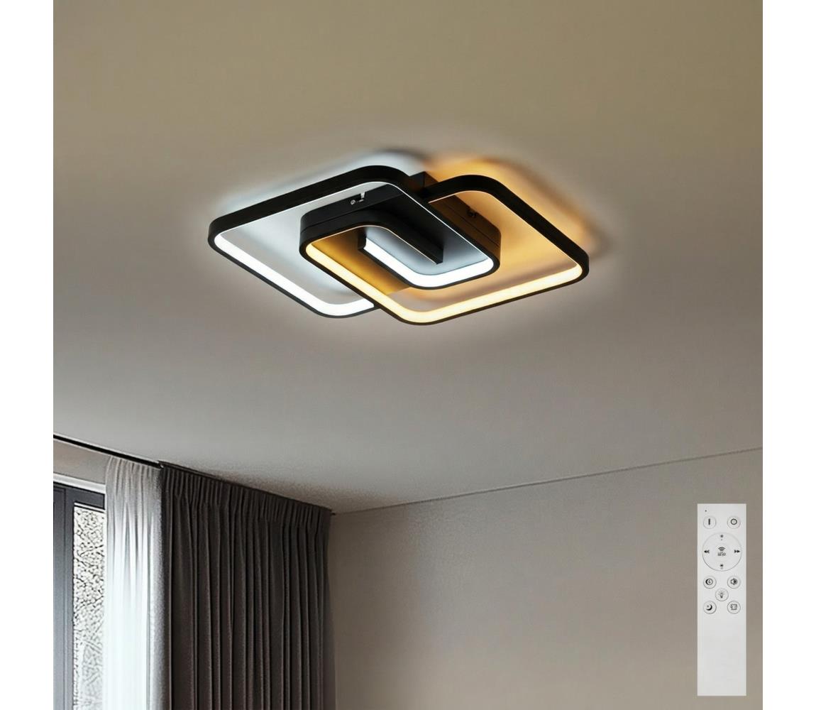 Brilagi - LED Stmívatelné stropní svítidlo VELO LED/64W/230V 48x48 cm + DO BRC2243-64W/CR
