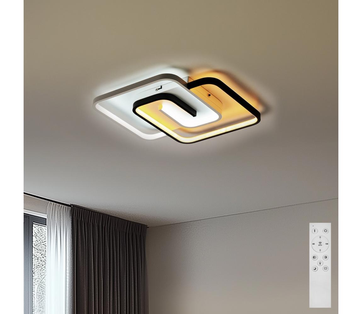 Brilagi - LED Stmívatelné stropní svítidlo VELO XL LED/98W/230V 61x61 cm + DO BRC2243-98W/BI/CR