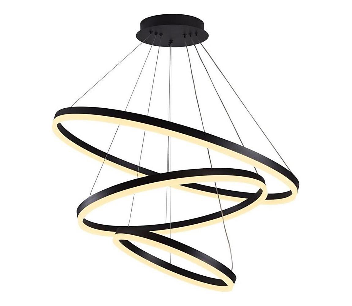 Brilagi -LED Stmívatelný lustr na lanku CIRCLE LED/125W/230V 3000-6500K černá+DO BG-J4313/B