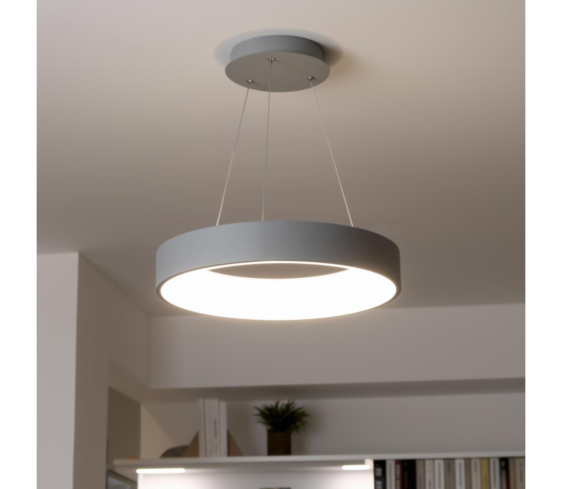 Brilagi - LED Stmívatelný lustr na lanku LED/40W/230V 3000-6500K šedá + DO BRKL02R-40W/LED-SED