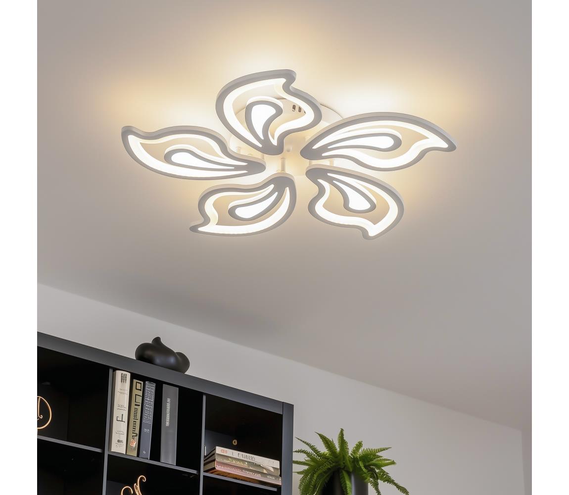 Brilagi - LED Stmívatelný přisazený lustr TWIST LED/125W/230V 3000-6500K + DO BG-J3316/W