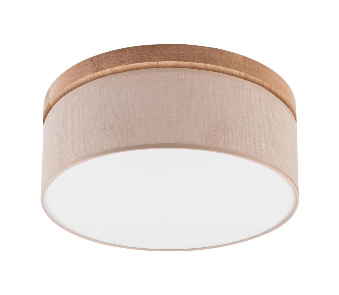 Brilagi - LED Stropní svítidlo BELLADONNA 2xE27/15W/230V pr. 40 cm béžová/dub 0511