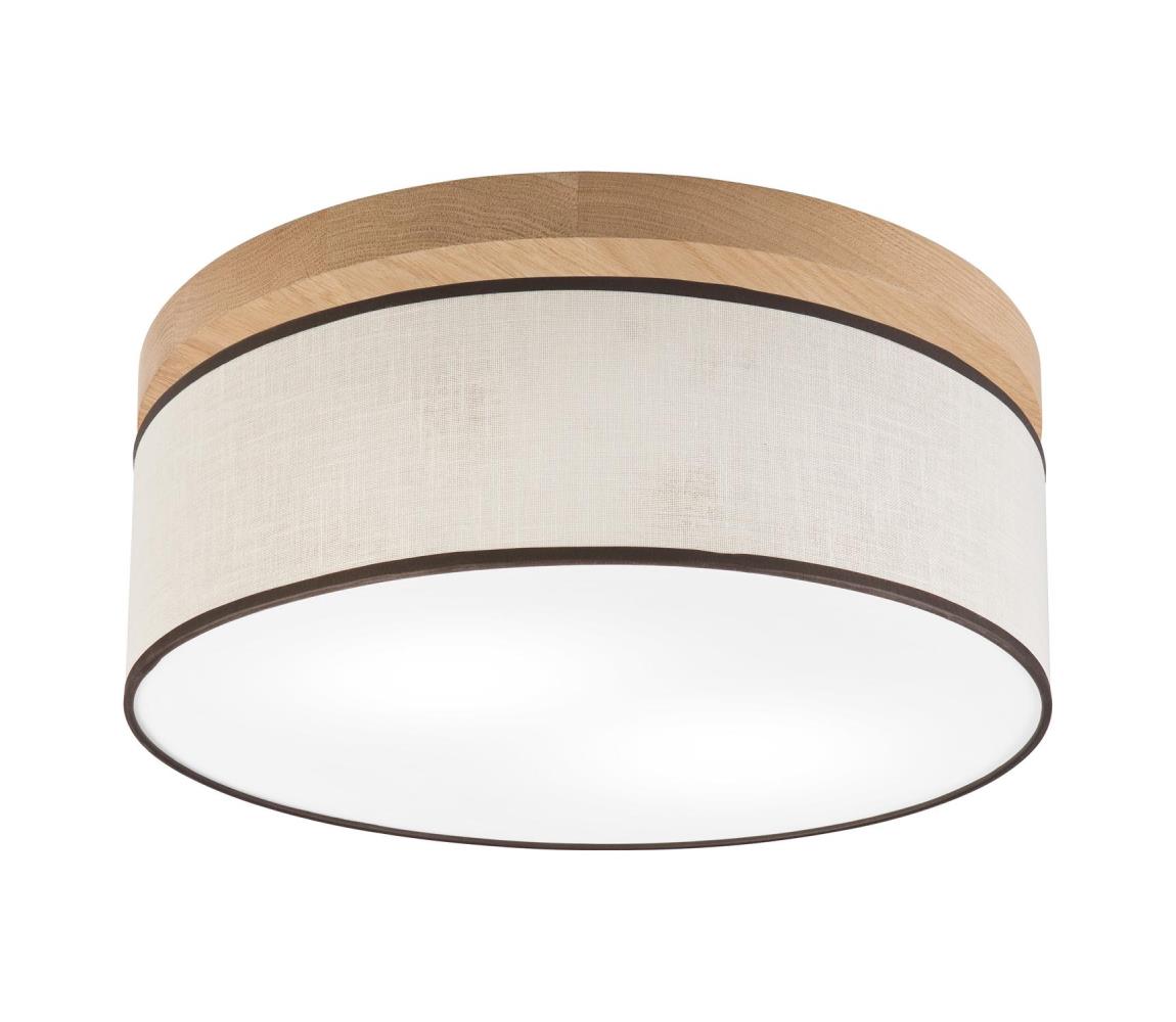 Brilagi - LED Stropní svítidlo BELLADONNA 2xE27/15W/230V pr. 40 cm krémová/dub 8590828609865