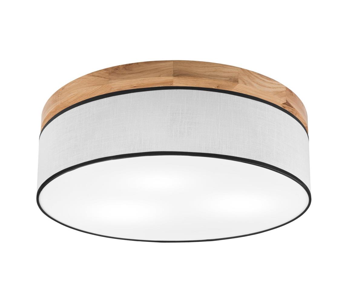 Brilagi - LED Stropní svítidlo BELLADONNA 3xE27/15W/230V pr. 50 cm bílá/dub 8590828609902