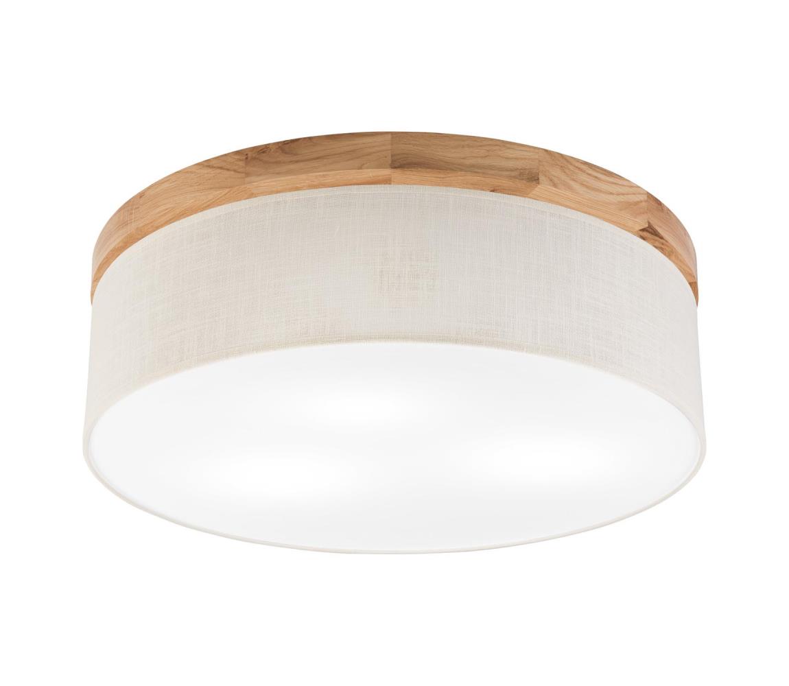 Brilagi - LED Stropní svítidlo BELLADONNA 3xE27/15W/230V pr. 50 cm krémová/dub 8590828609841