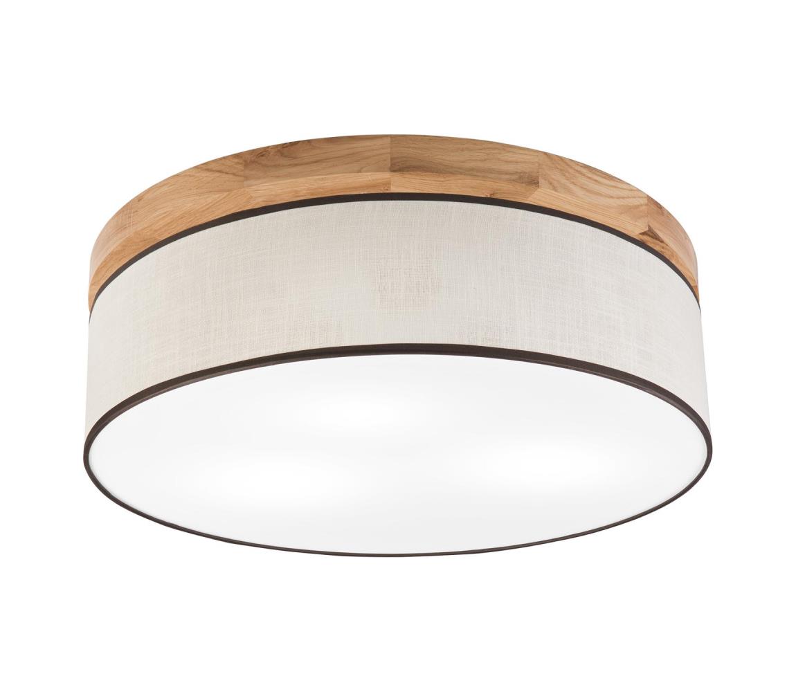 Brilagi - LED Stropní svítidlo BELLADONNA 3xE27/15W/230V pr. 50 cm krémová/dub 8590828609872