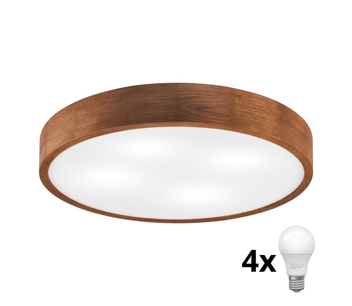 Brilagi - LED Stropní svítidlo CARVALHO 4xE27/60W/230V dub třešeň pr. 57,5 cm 8590828002154