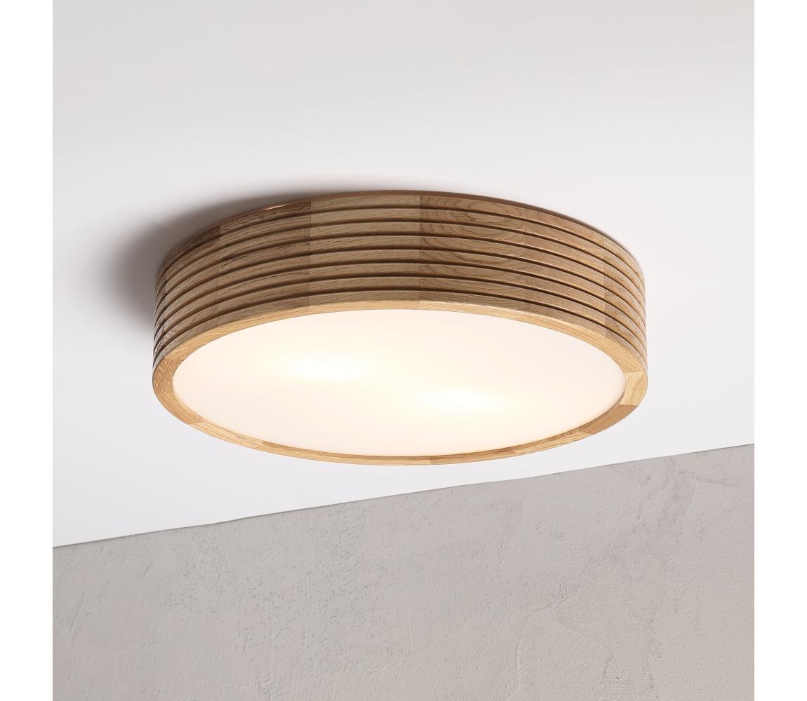Brilagi - LED Stropní svítidlo CARVALHO MODERN 2xE27/60W/230V pr. 37,5 cm dub 8590828039341