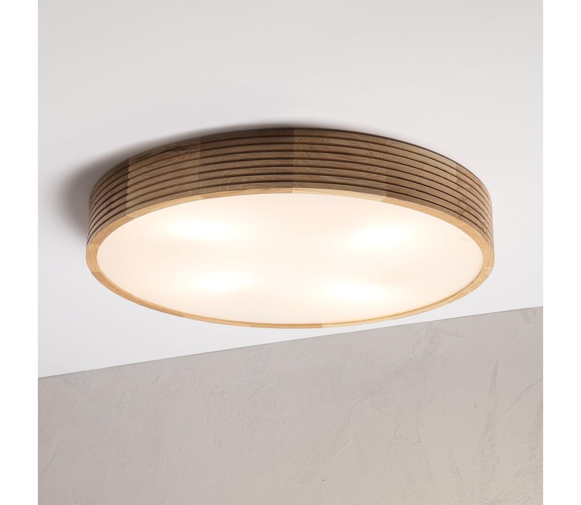Brilagi - LED Stropní svítidlo CARVALHO MODERN 4xE27/60W/230V dub pr. 57,5 cm 8590828039396