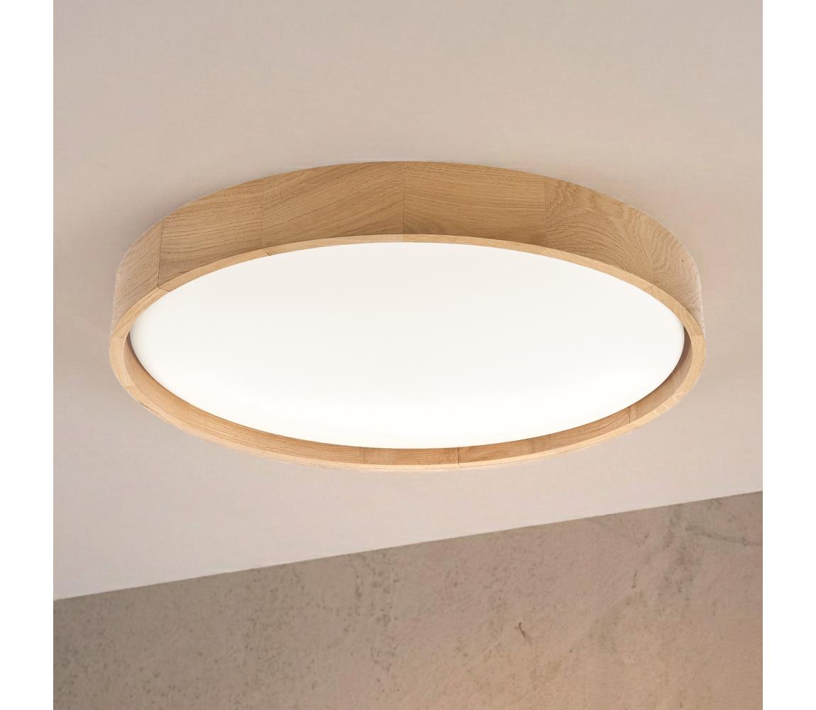 Brilagi - LED Stropní svítidlo MANAROLA PLAIN LED/36W/230V 3000K pr. 48 cm dub 8590828037767