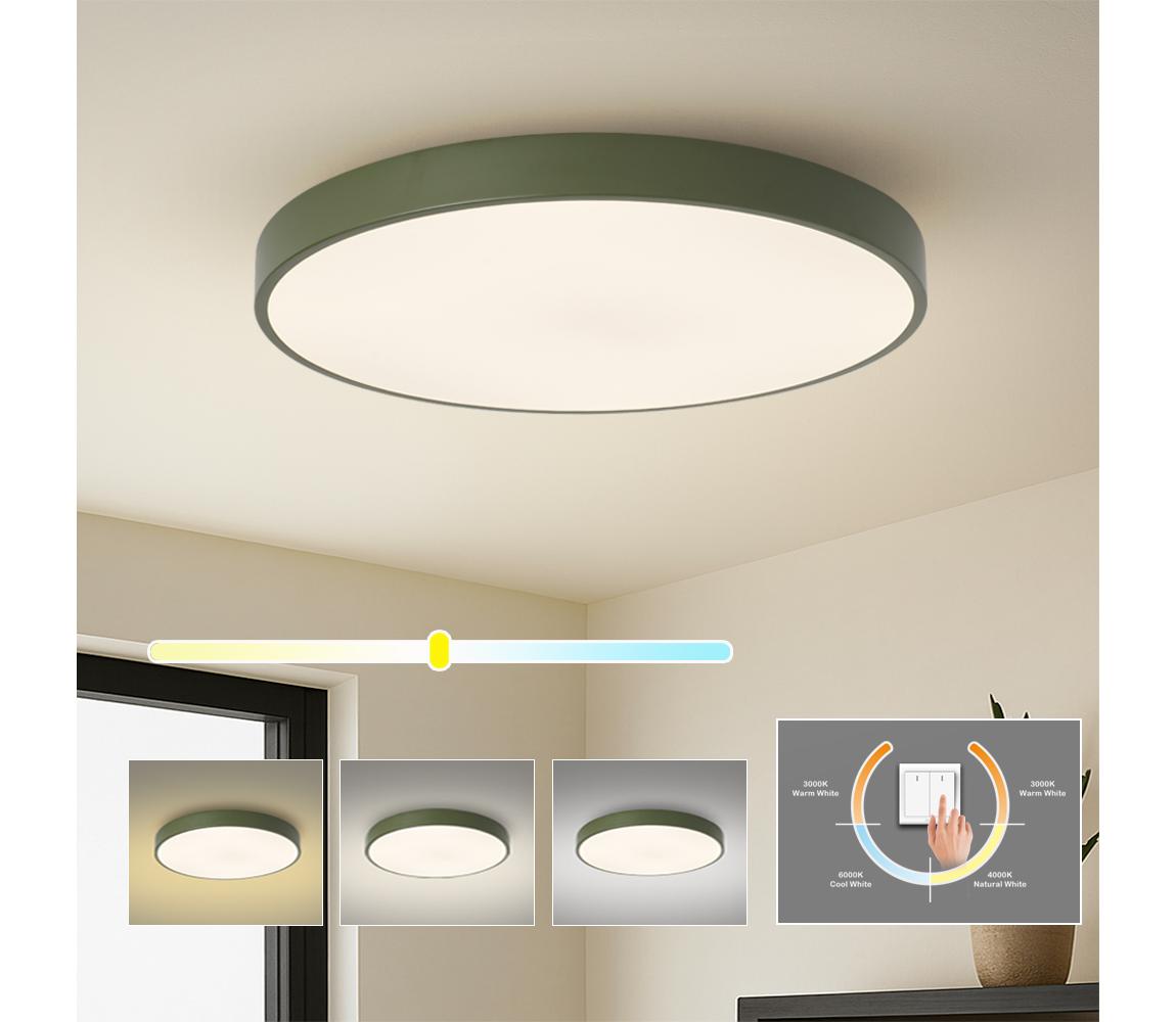 Brilagi - LED Stropní svítidlo POOL LED/100W/230V 3000/4000/6000K 80 cm zelená BRI714