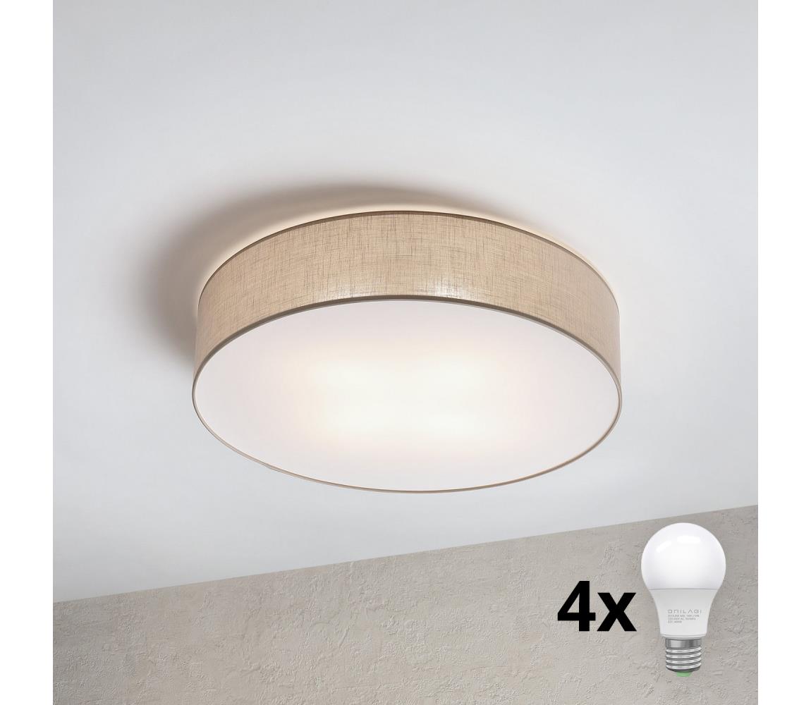 Brilagi - LED Stropní svítidlo SIRIJA 4xE27/15W/230V pr. 60 cm béžová 8590828019459
