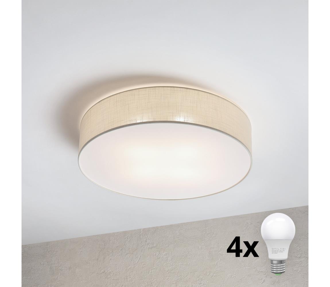 Brilagi - LED Stropní svítidlo SIRIJA 4xE27/15W/230V pr. 60 cm krémová 8590828019473