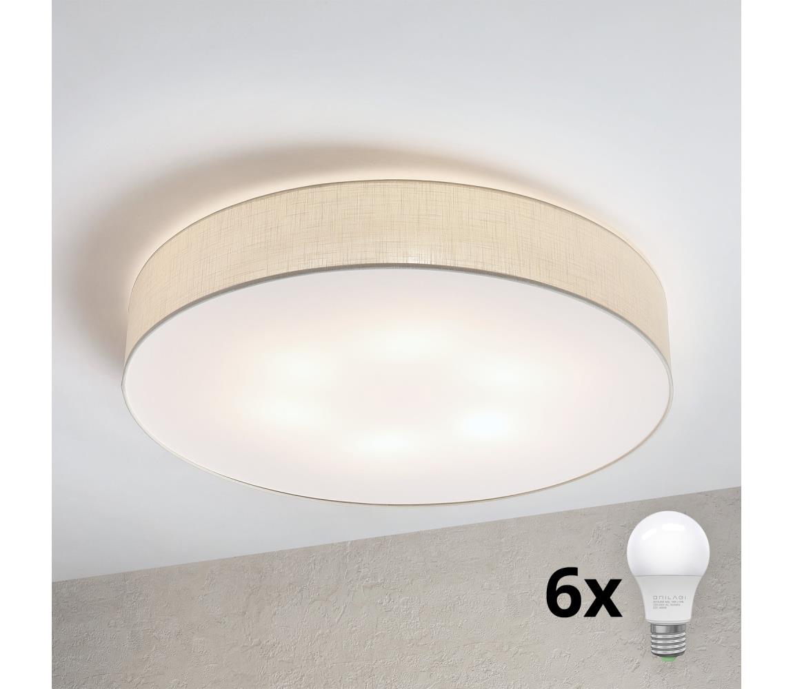 Brilagi - LED Stropní svítidlo SIRIJA 6xE27/15W/230V pr. 80 cm krémová 8590828019503