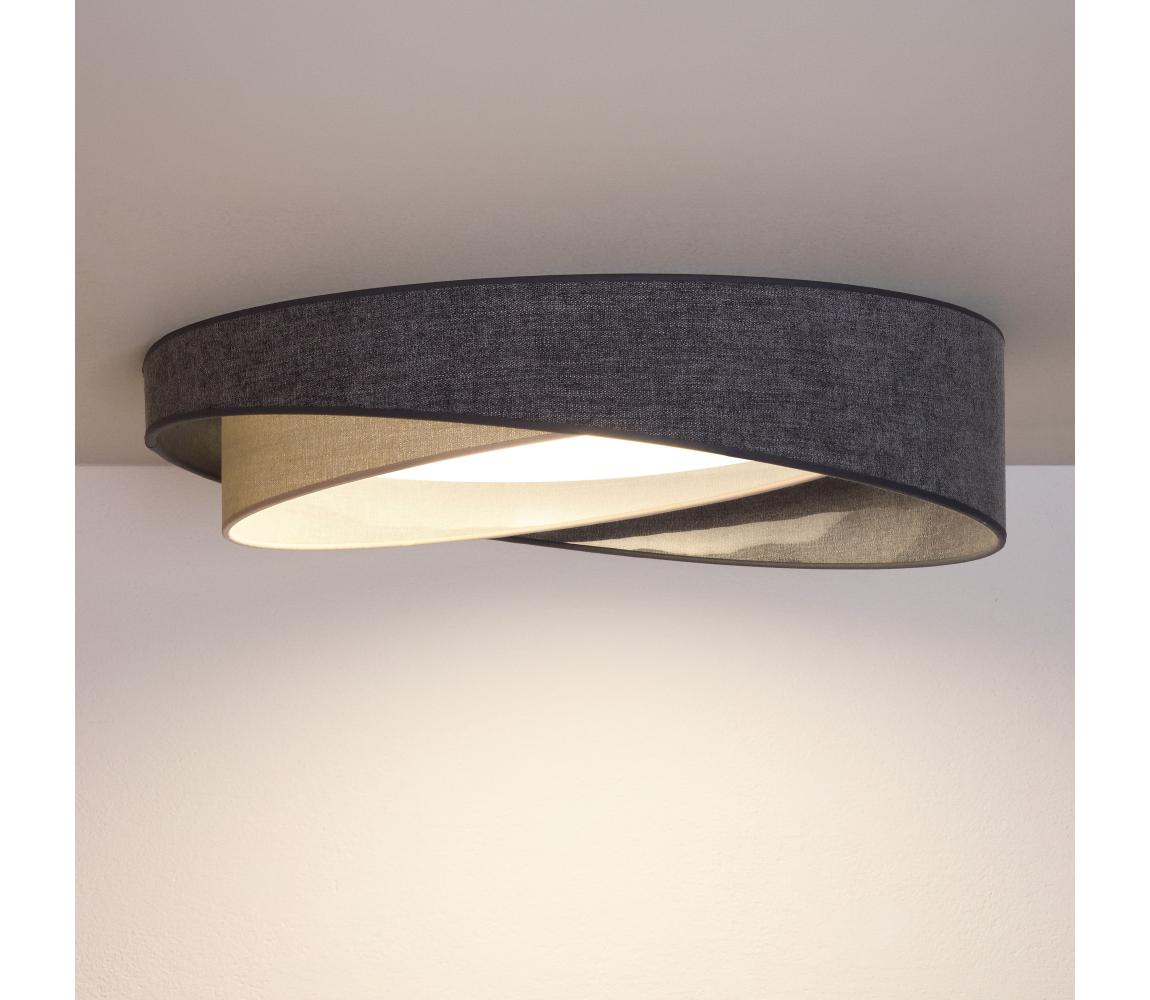BRILAGI- LED Stropní svítidlo VELVET TWIST LED/24W/230V 4000K pr. 55 cm šedá/kr. 8590828043690