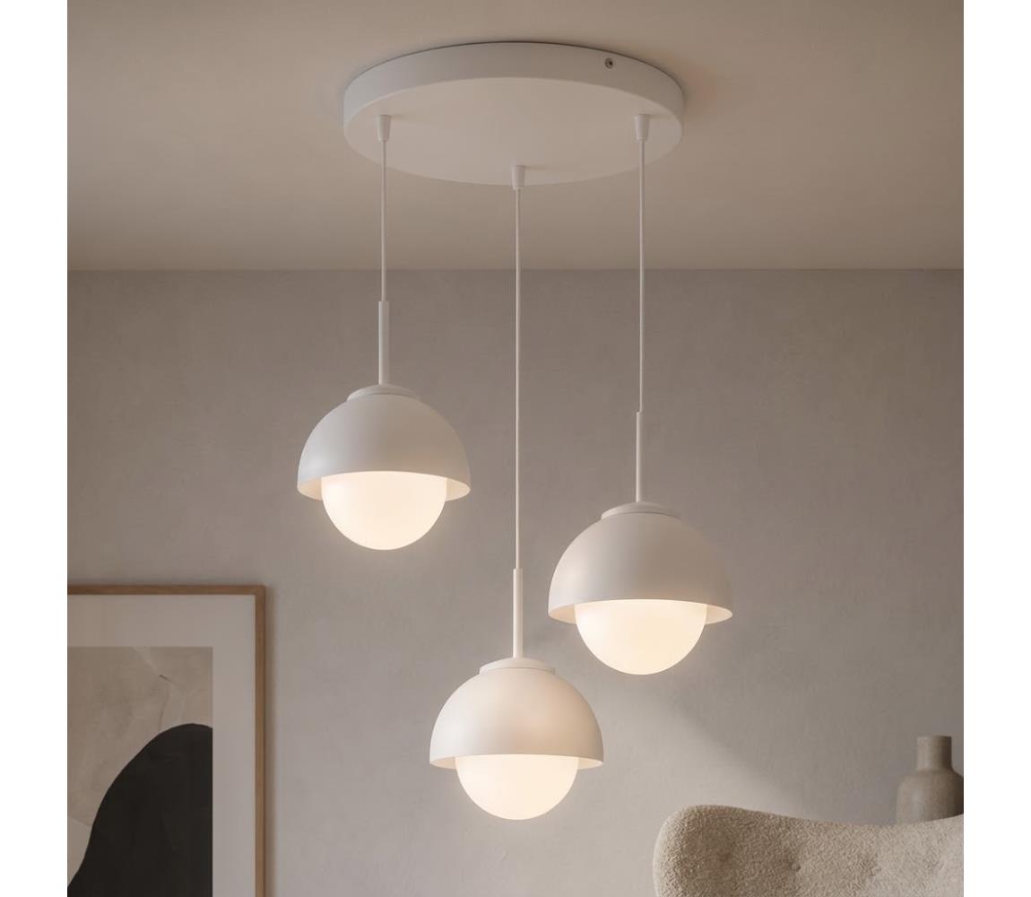 BRILAGI - Lustr na lanku COSMO 3xE27/60W/230V bílá/zlatá 87-028B