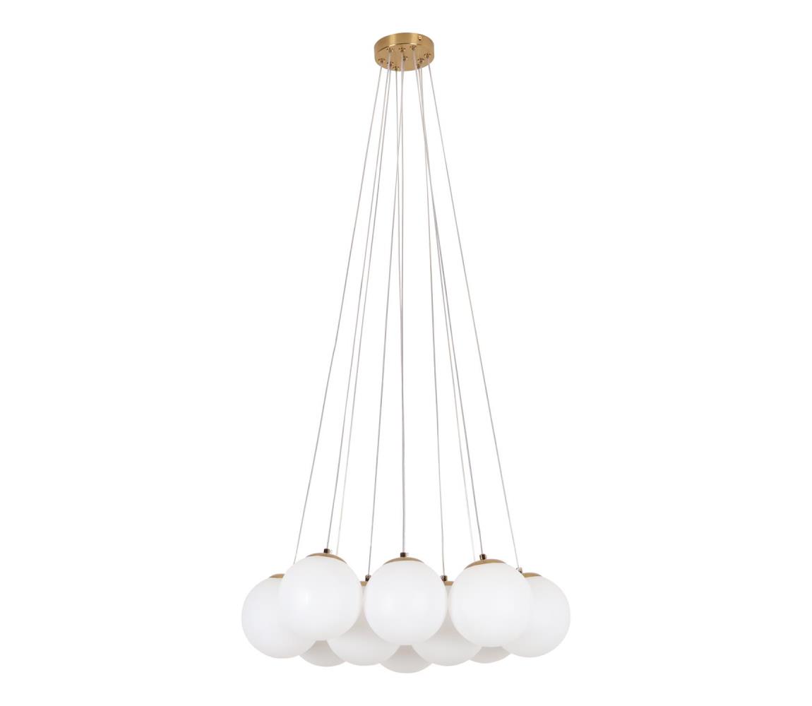 Brilagi - Lustr na lanku GLOBE 10xE14/15W/230V bílá BRLC3326