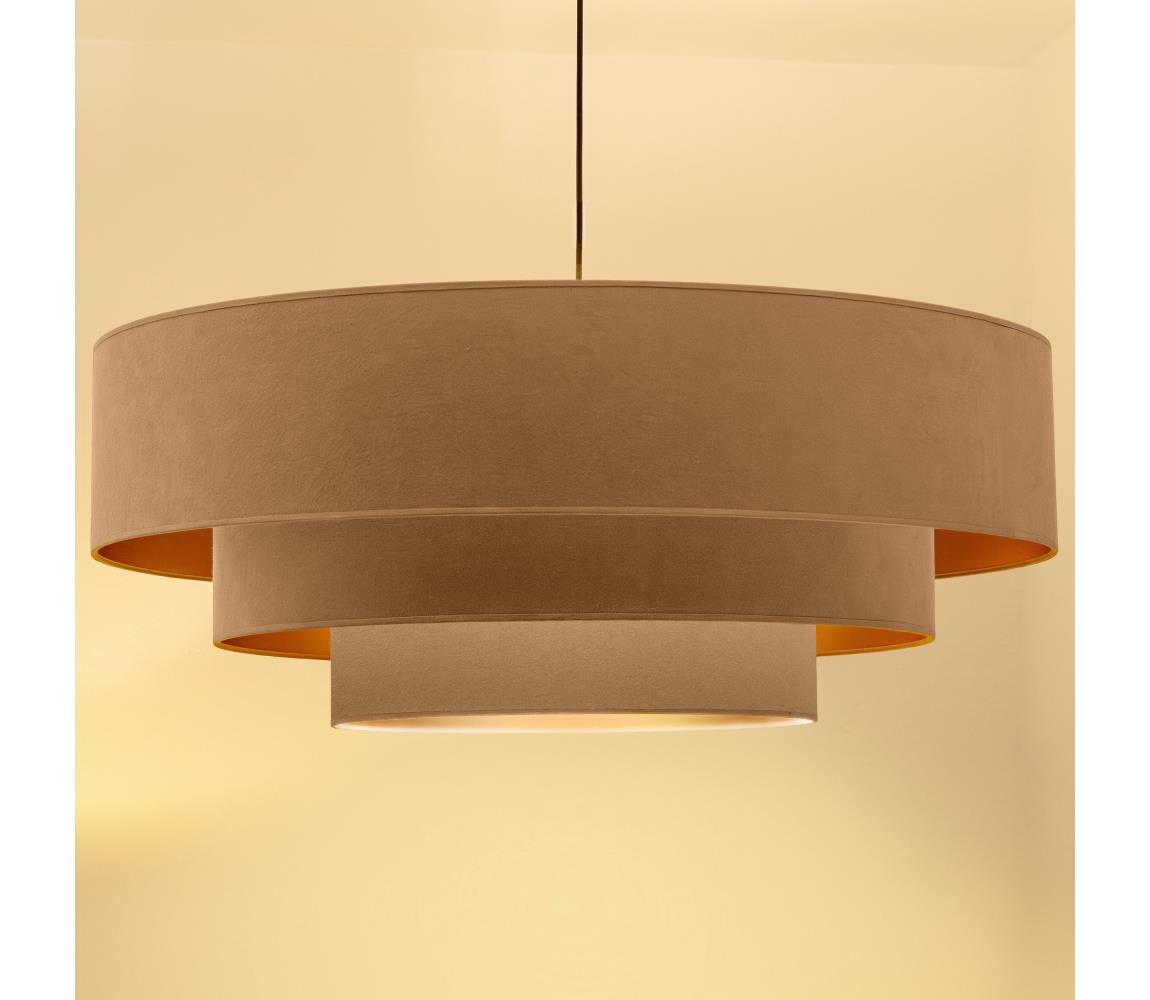 Brilagi - Lustr na lanku LUNETA 3xE27/60W/230V pr. 80 cm béžová/zlatá 8590828052166
