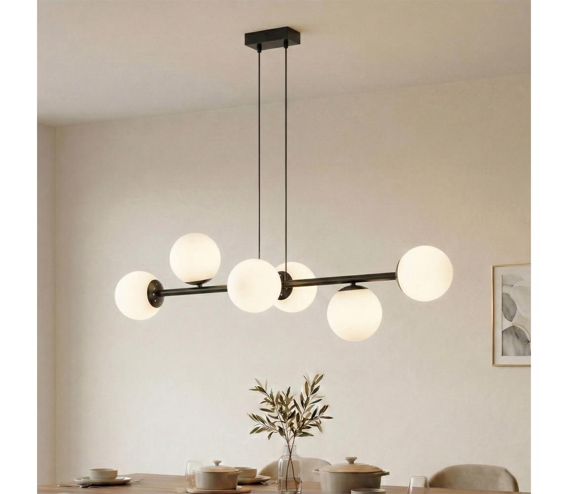 Brilagi - Lustr na lanku MALONY 6xE14/20W/230V černá 8590828080428