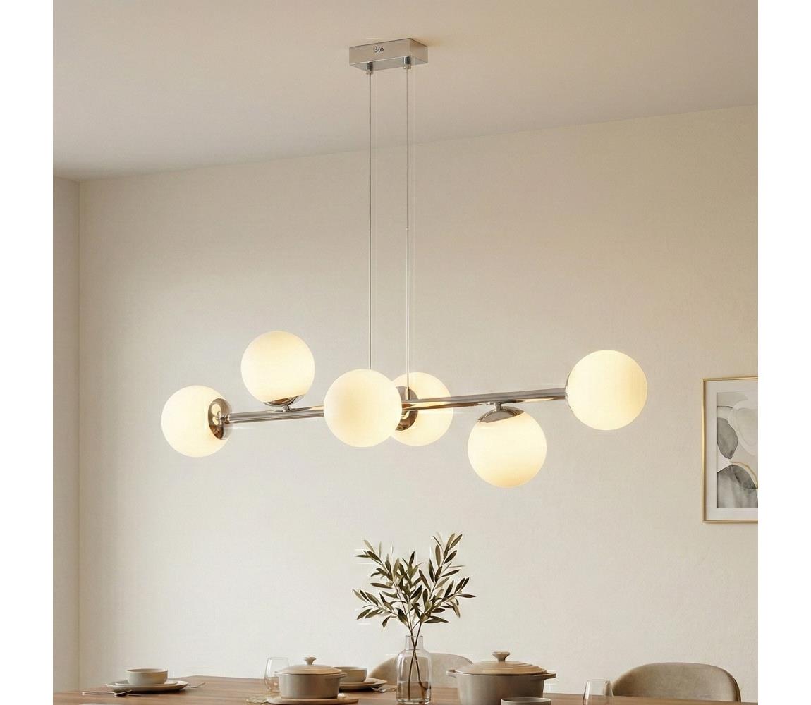 Brilagi - Lustr na lanku MALONY 6xE14/20W/230V lesklý chrom 8590828080398