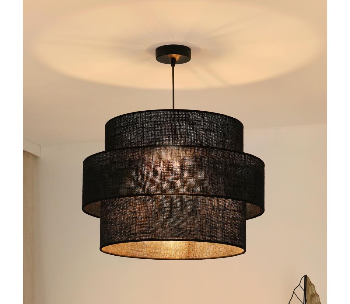 Brilagi - Lustr na lanku SPACE YUTE 1xE27/15W/230V pr. 50 cm černá 609173