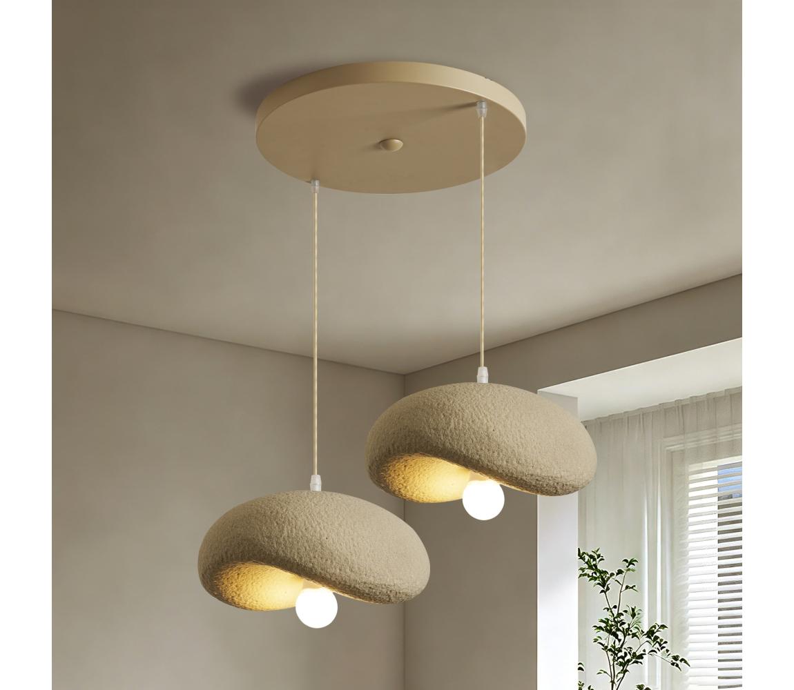BRILAGI - Lustr na lanku WABI SABI 2xE27/60W/230V béžová BRI1107