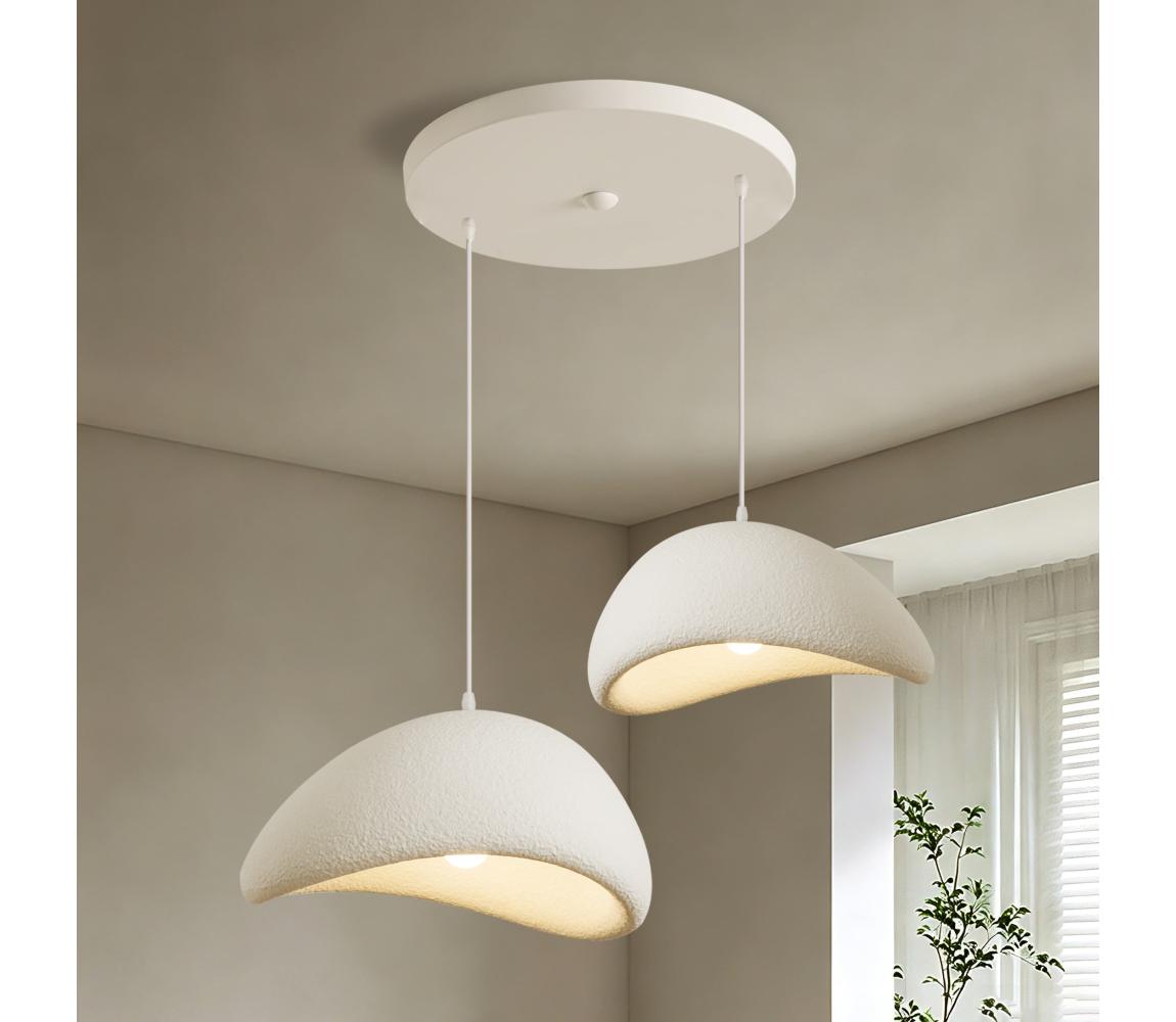 BRILAGI - Lustr na lanku WABI SABI 2xE27/60W/230V bílá BRI1102