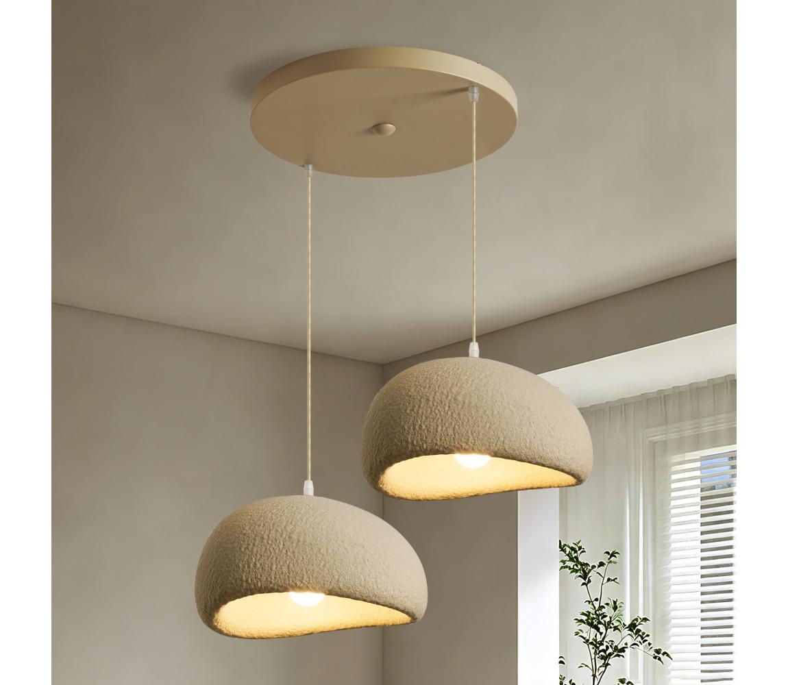 BRILAGI - Lustr na lanku WABI SABI 2xE27/60W/230V bílá BRI1103
