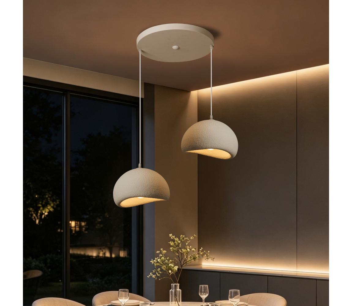 BRILAGI - Lustr na lanku WABI SABI 2xE27/60W/230V bílá BRI995