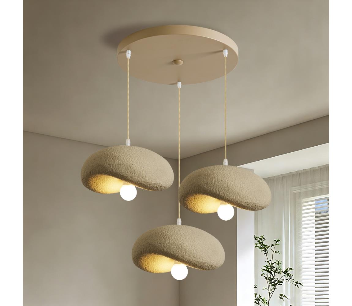 BRILAGI - Lustr na lanku WABI SABI 3xE27/60W/230V béžová BRI1110