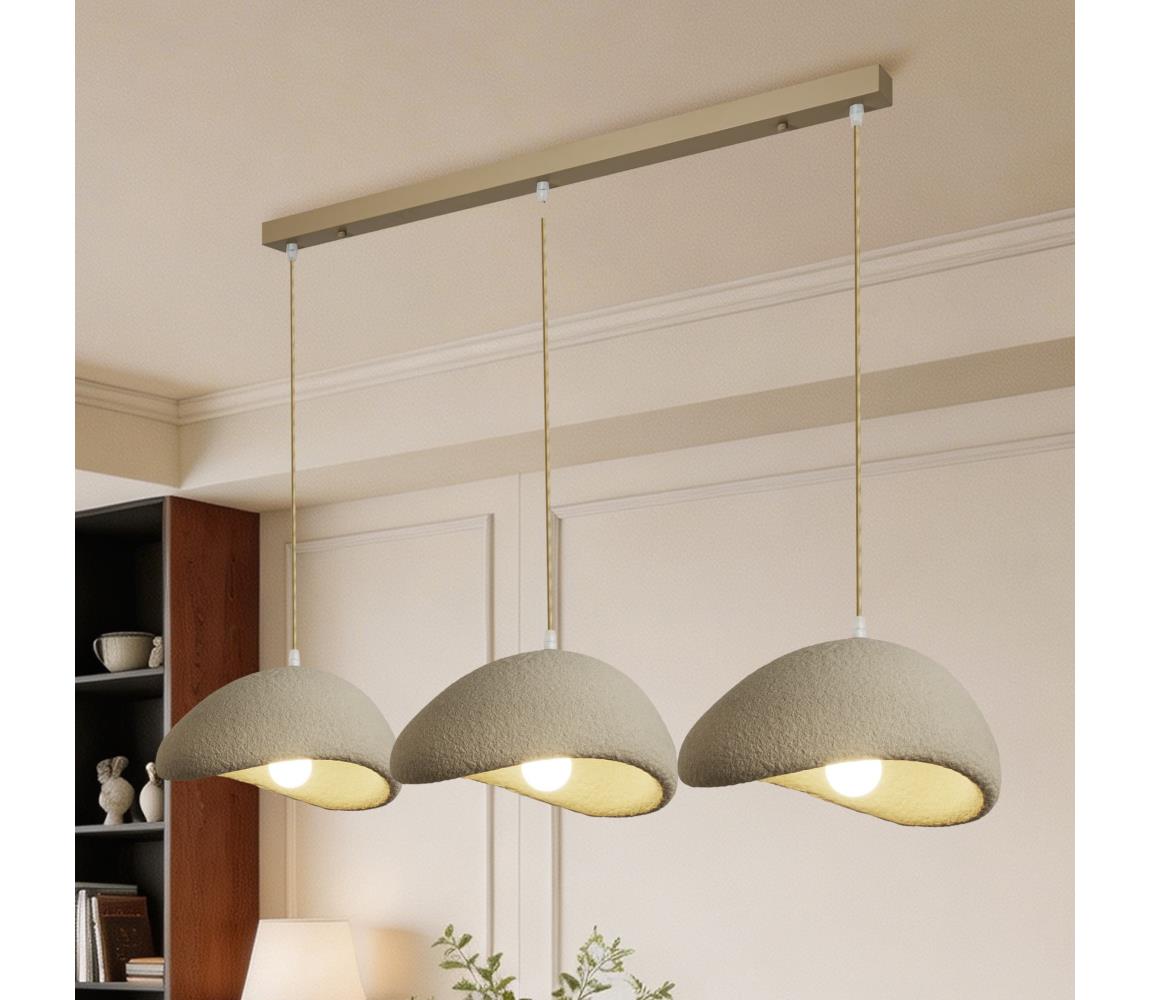 BRILAGI - Lustr na lanku WABI SABI 3xE27/60W/230V béžová BRI1111