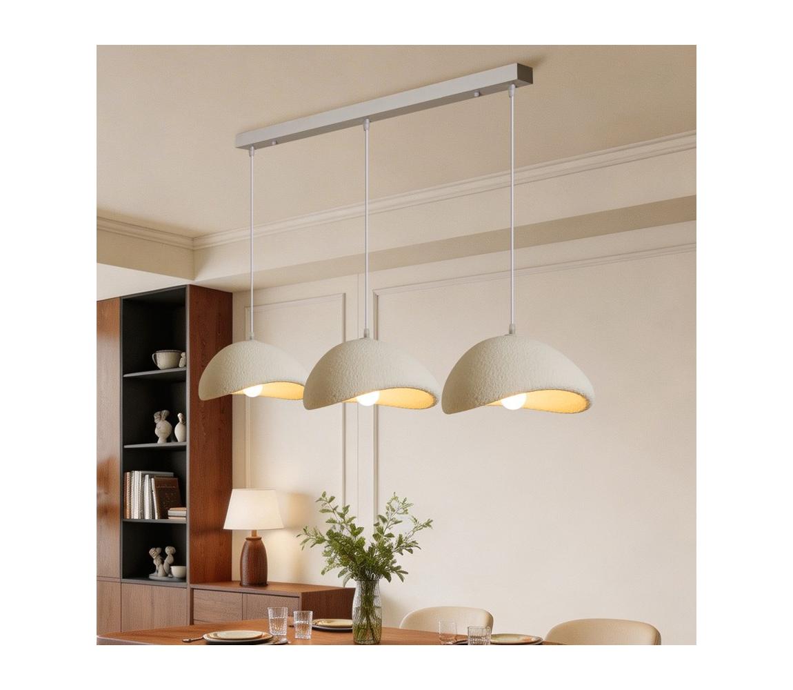BRILAGI - Lustr na lanku WABI SABI 3xE27/60W/230V bílá BRI996