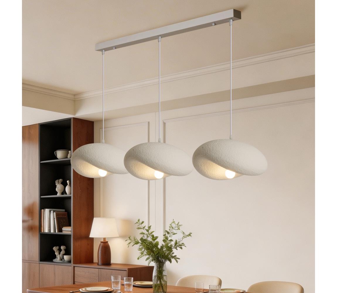 BRILAGI - Lustr na lanku WABI SABI 3xE27/60W/230V bílá BRI999