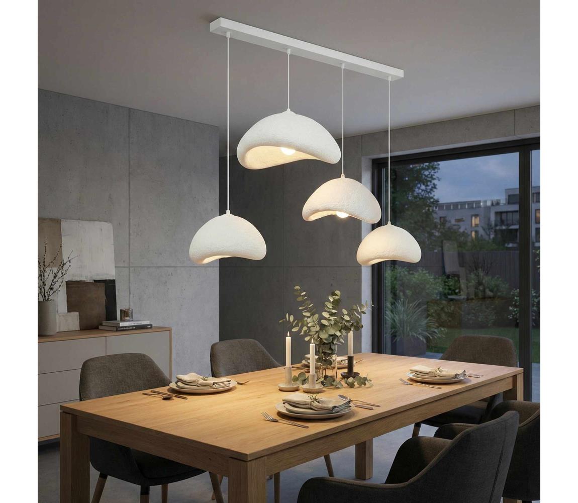 Brilagi - Lustr na lanku WABI SABI 4xE27/40W/230V bílá 118OPV1113