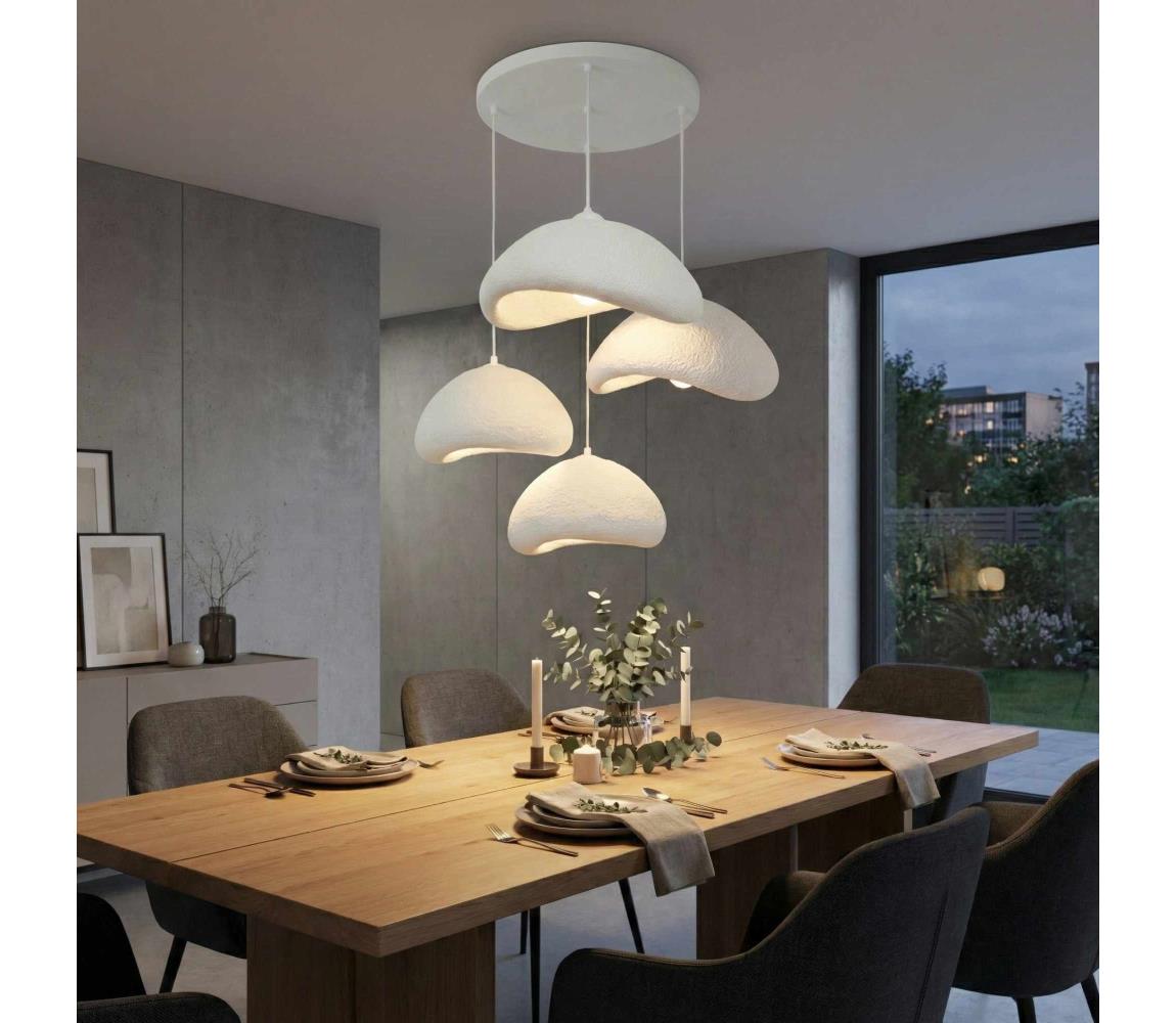 Brilagi - Lustr na lanku WABI SABI 4xE27/40W/230V pr. 90 cm bílá 118OPV1115