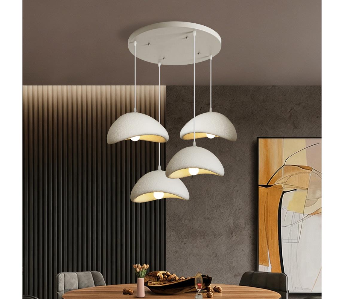 BRILAGI - Lustr na lanku WABI SABI 4xE27/60W/230V bílá BRI1006