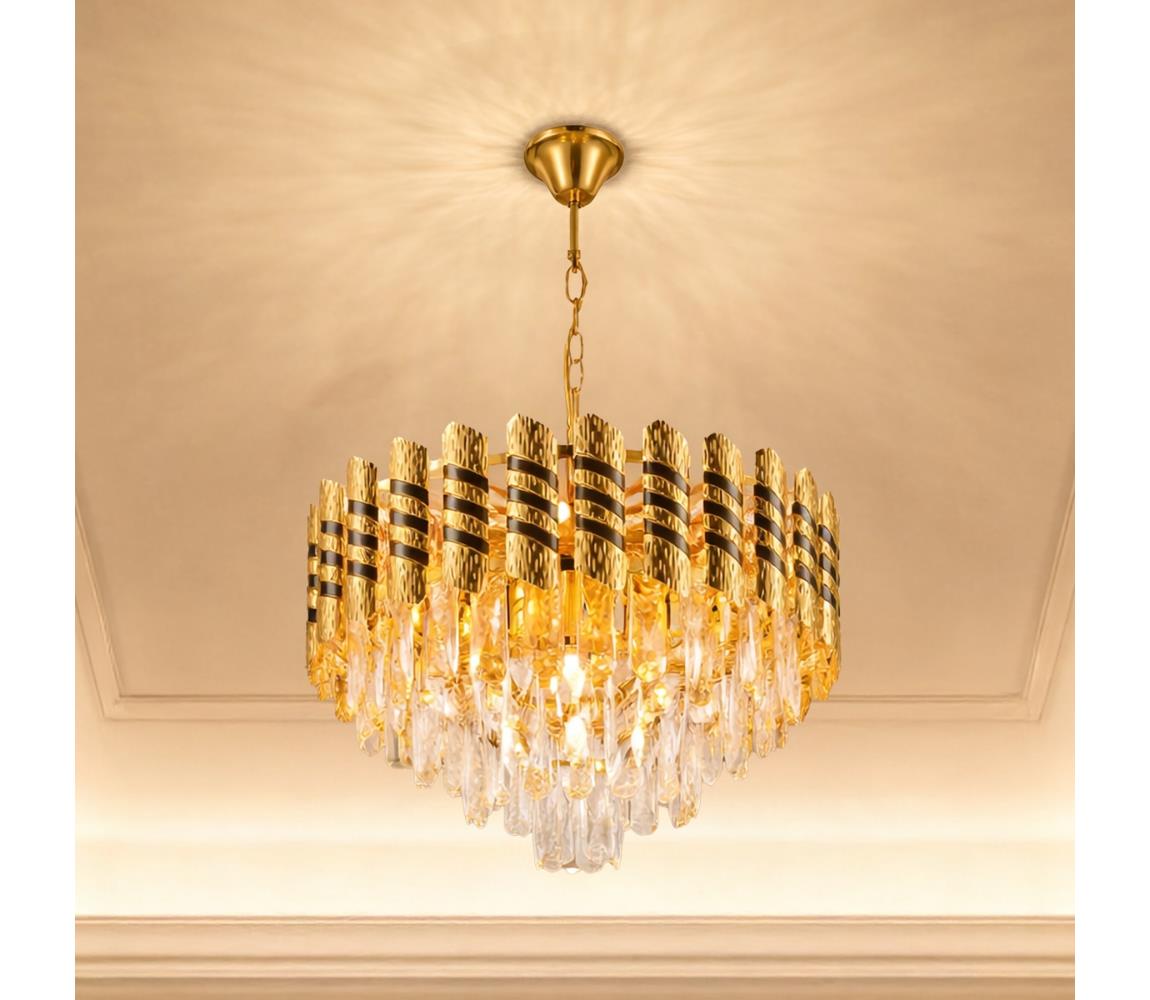 Brilagi - Lustr na řetězu CRISTAL 5xE14/40W/230V pr. 38 cm BG72413